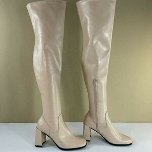 Open Edit Womens Briar Over the Knee Boots ..Beidge